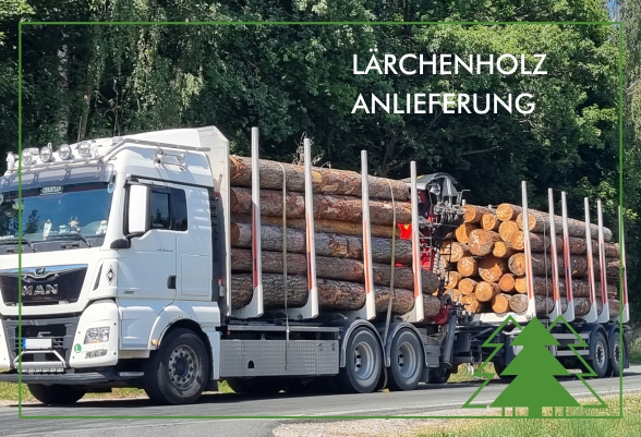 LKW Anlieferung Sägewerk Lückenmühle