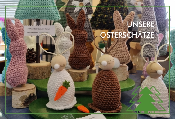 Osterhasen in Handarbeit Verkauf in Lückenmühle
