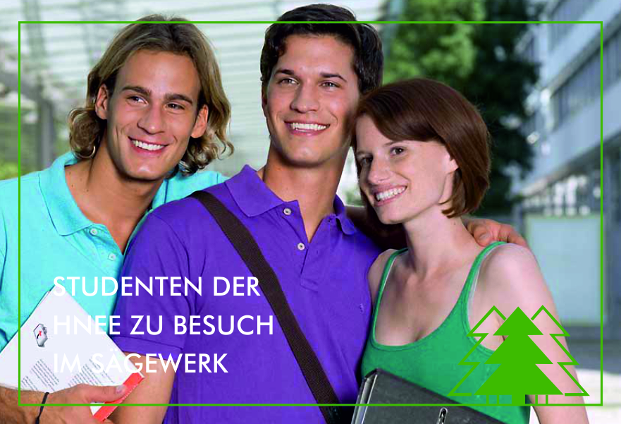 Studenten zu Besuch im Sägewerk