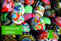 handwerklich gestaltete Ostereier in Lückenmühle