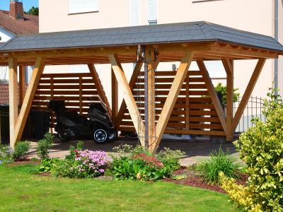 Carport aus Holz